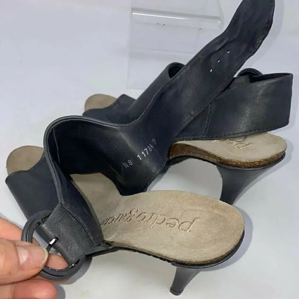 Pedro Garcia Sz 39 Leather Heels Sandals